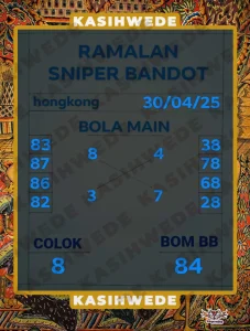 Syair HK 30 April 2025