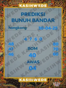 Syair HK 30 April 2025