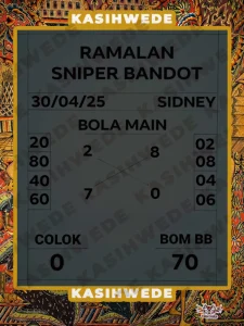 Syair SDY 30 April 2025