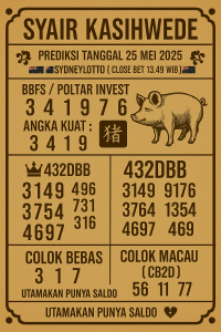 Syair SDY 25 Mei 2025