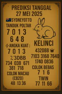 Syair SDY 27 Mei 2025