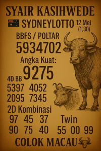 Syair SDY 12 Mei 2025