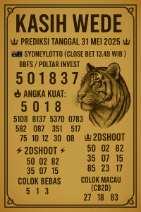 Syair SDY 31 Mei 2025