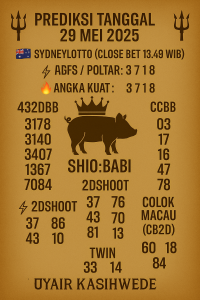 Syair SDY 29 Mei 2025