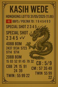 Syair HK 31 Mei 2025