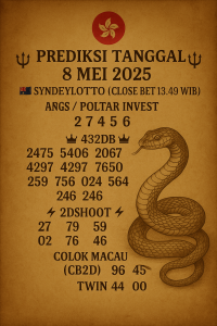 Syair SDY 8 Mei 2025