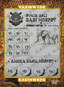 Syair SDY 13 Mei 2025