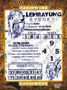 Syair SDY 7 Mei 2025