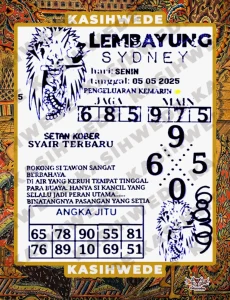 Syair SDY 5 Mei 2025
