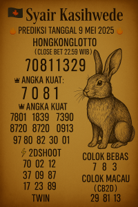 Syair HK 9 Mei 2025