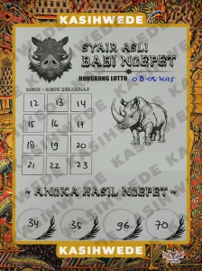Syair HK 8 Mei 2025