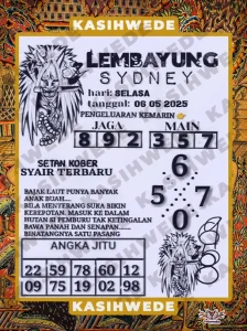 Syair SDY 6 Mei 2025