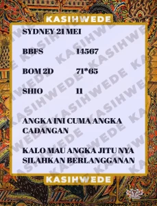 Syair SDY 21 Mei 2025