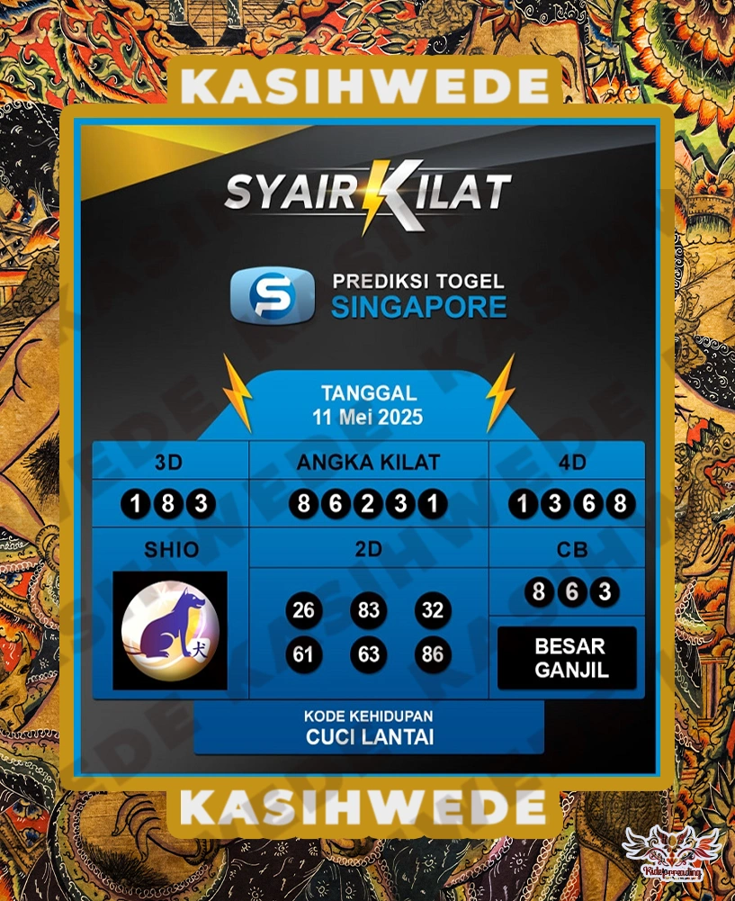Syair SGP 11 Mei 2025