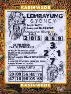 Syair SDY 10 Mei 2025
