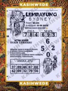 Syair SDY 13 Mei 2025