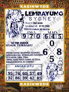 Syair SDY 27 Mei 2025