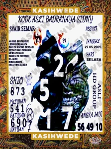 Syair SDY 27 Mei 2025