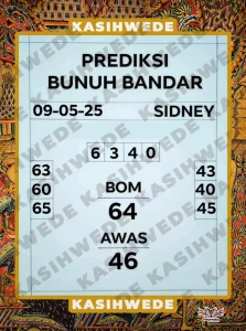 Syair SDY 9 Mei 2025