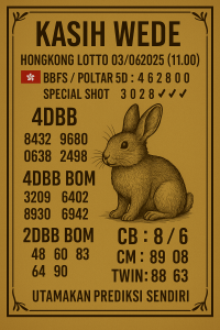 Syair HK 3 Juni 2025