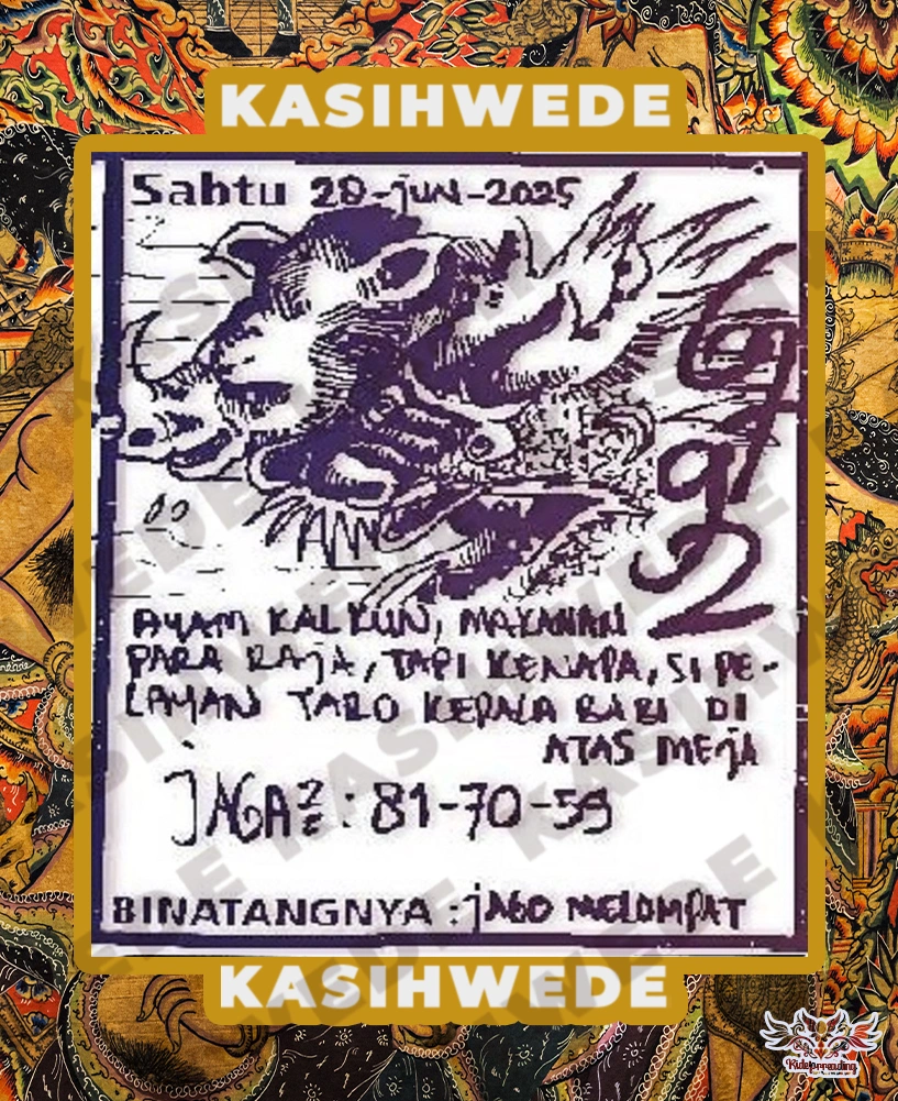 Syair SGP 28 Juni 2025
