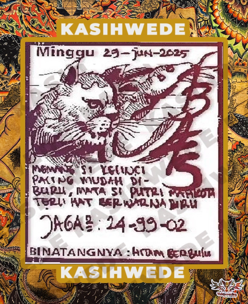 Syair SGP 29 Juni 2025
