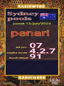 Syair SDY 13 Juni 2025 