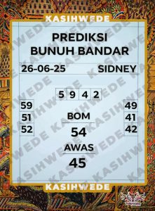 Syair SDY 26 Juni 2025