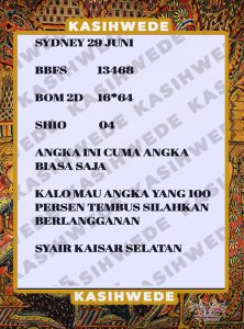 Syair SDY 29 Juni 2025