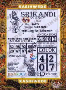 Syair SDY 13 Juni 2025 