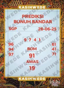 Syair SGP 26 Juni 2025