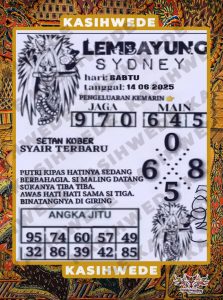 Syair SDY 13 Juni 2025 