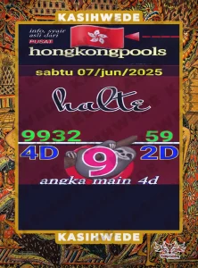 Syair HK 7 Juni 2025