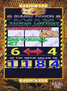 Syair HK 7 Juni 2025