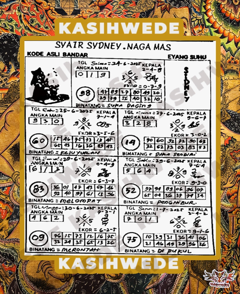 Syair SDY 25 Juni 2025