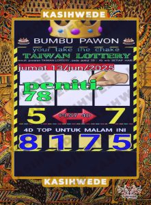 Syair HK 13 Juni 2025 