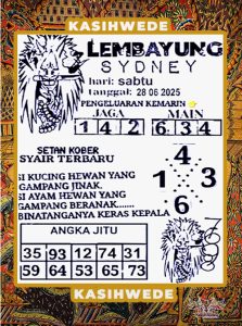 Syair SDY 28 Juni 2025