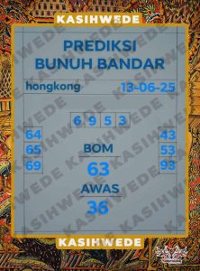 Syair HK 13 Juni 2025 
