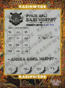 Syair SDY 12 Juni 2025