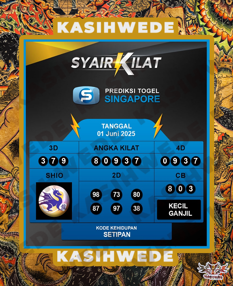 Syair SGP 1 Juni 2025