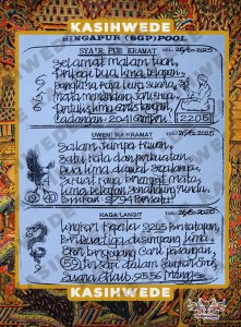 Syair SGP 26 Juni 2025