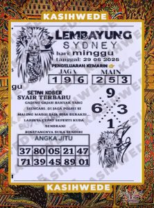 Syair SDY 29 Juni 2025