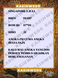 Syair SGP 5 Juli 2025