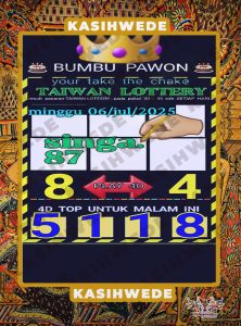 Syair HK 7 Juli 2025