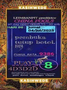 Syair SDY 4 Juli 2025