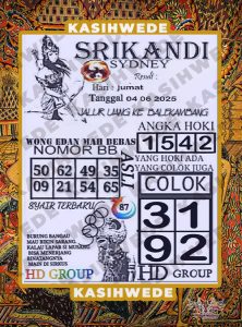 Syair SDY 4 Juli 2025